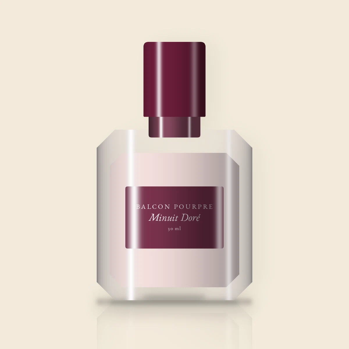 Parfum Minuit Doré voluptueux – Balcon Pourpre, flacon 30 ml