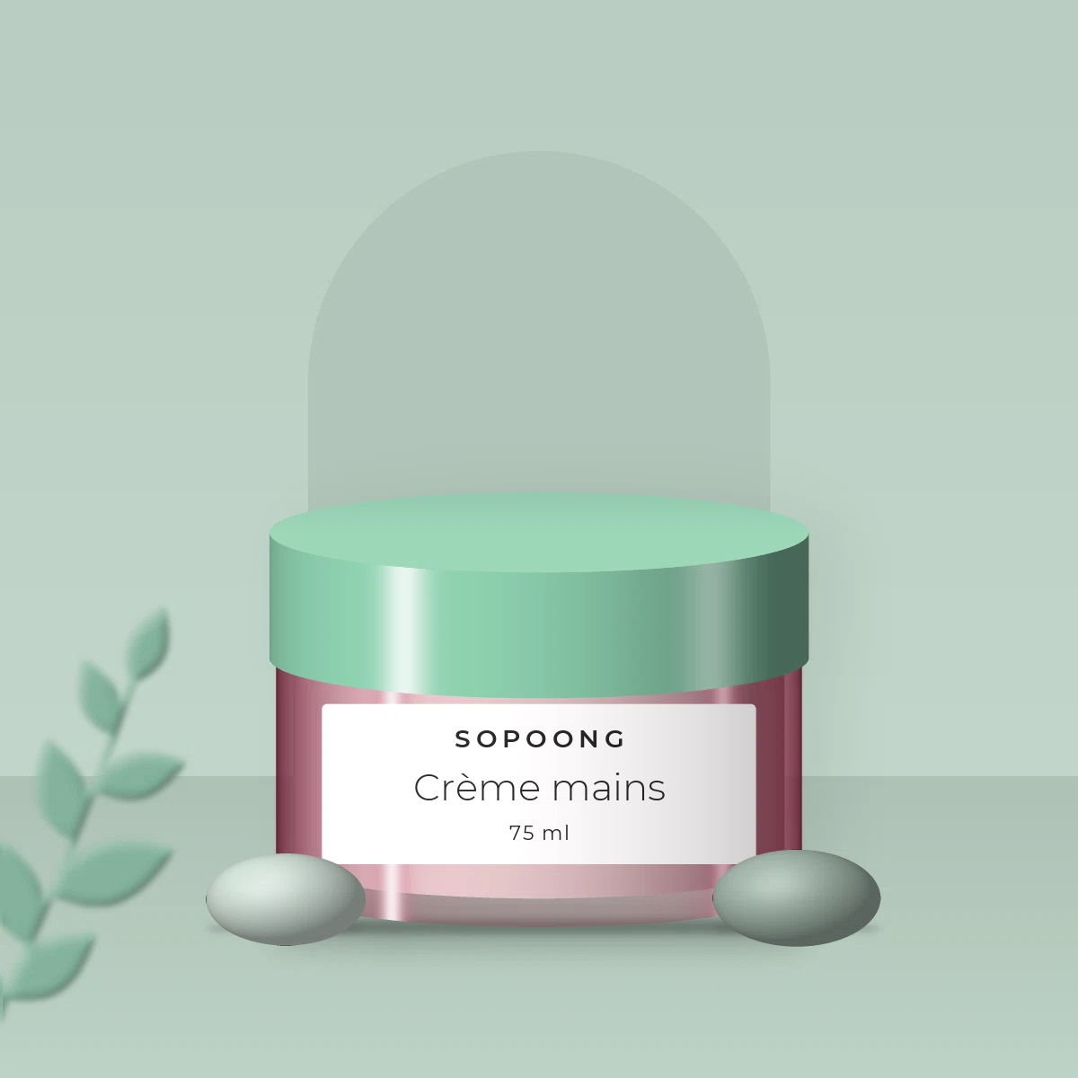 Crème mains et ongles anti-dessèchement à l'huile de macadamia – Sopoong, photo d'ambiance