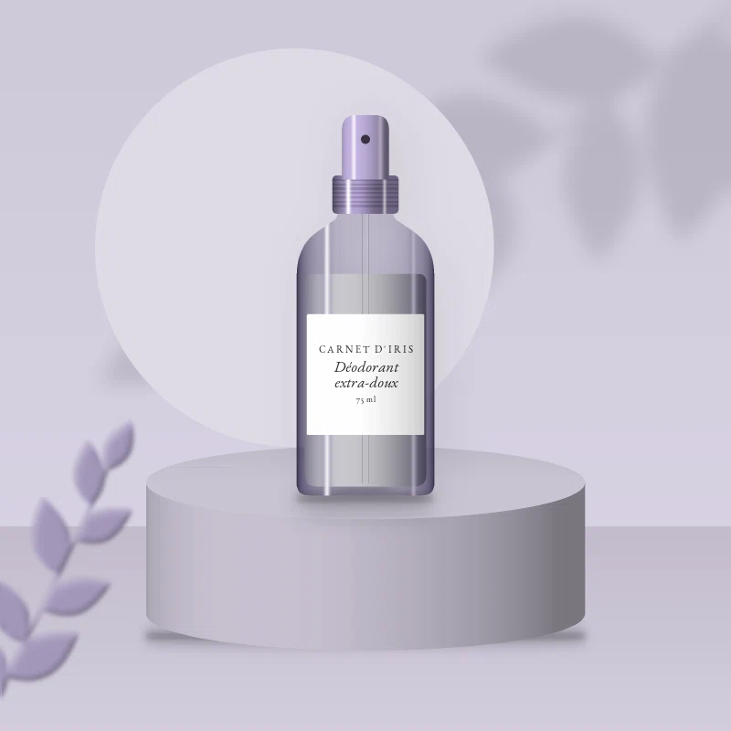 Déodorant soin extra-doux à l'argile blanche – Carnet d'Iris, photo d'ambiance