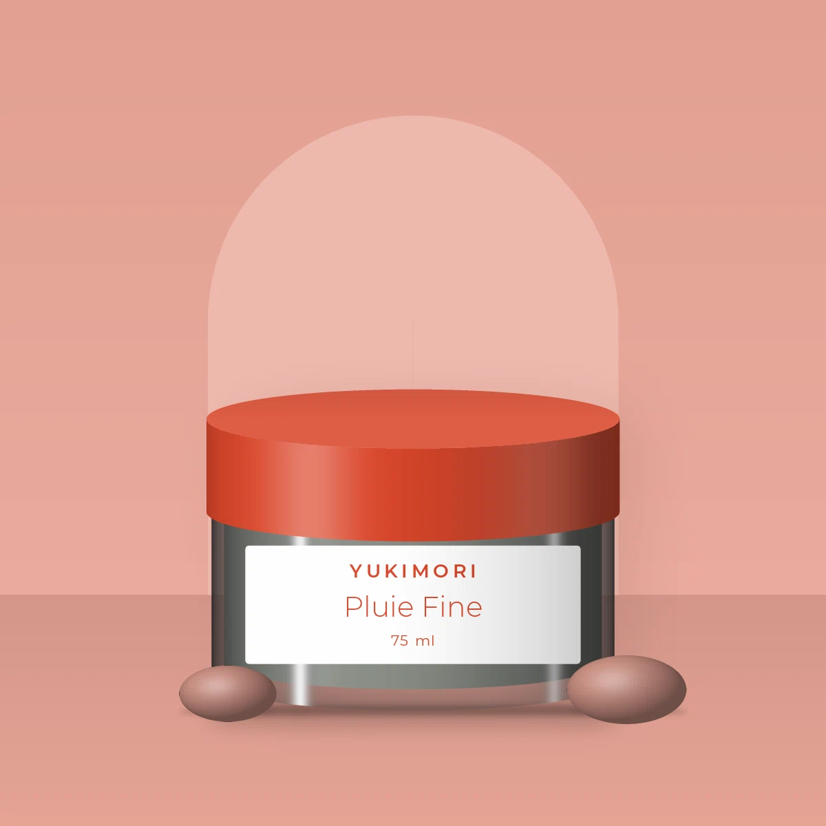 Masque visage matifiant Pluie Fine – Yukimori, photo d'ambiance