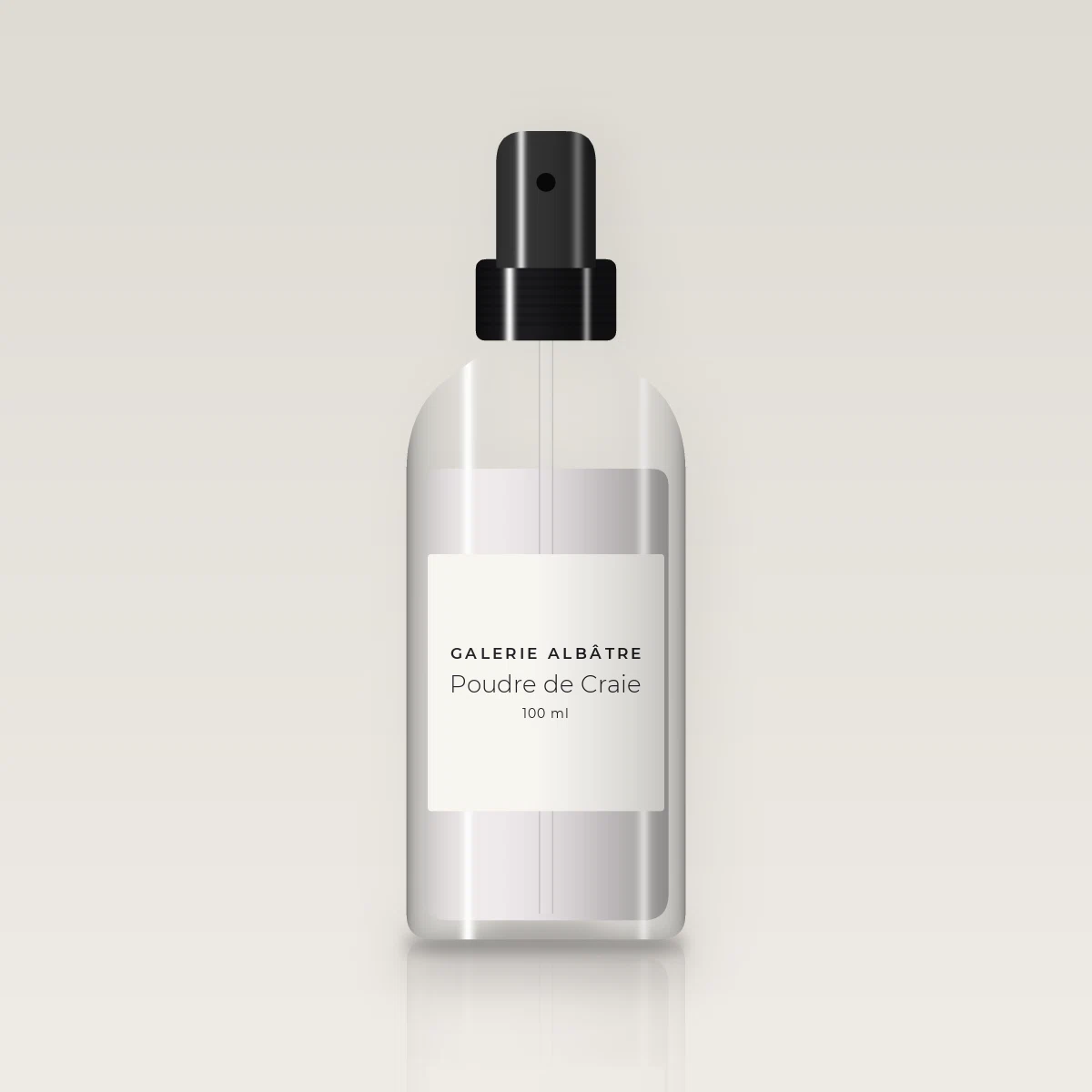 Lotion tonique désaltérante Poudre de Craie – Galerie Albâtre, flacon spray 100 ml