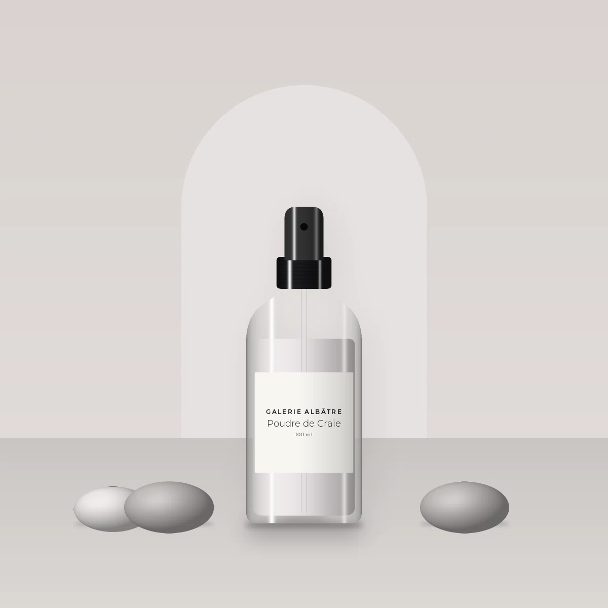 Lotion tonique désaltérante Poudre de Craie – Galerie Albâtre, photo d'ambiance