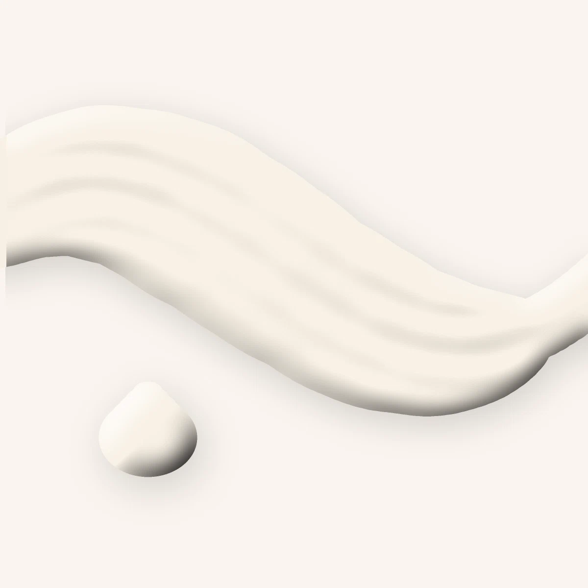 Crème solaire visage unifiante à la centella asiatica SPF 50+ – Palais Nacré, aperçu de la texture