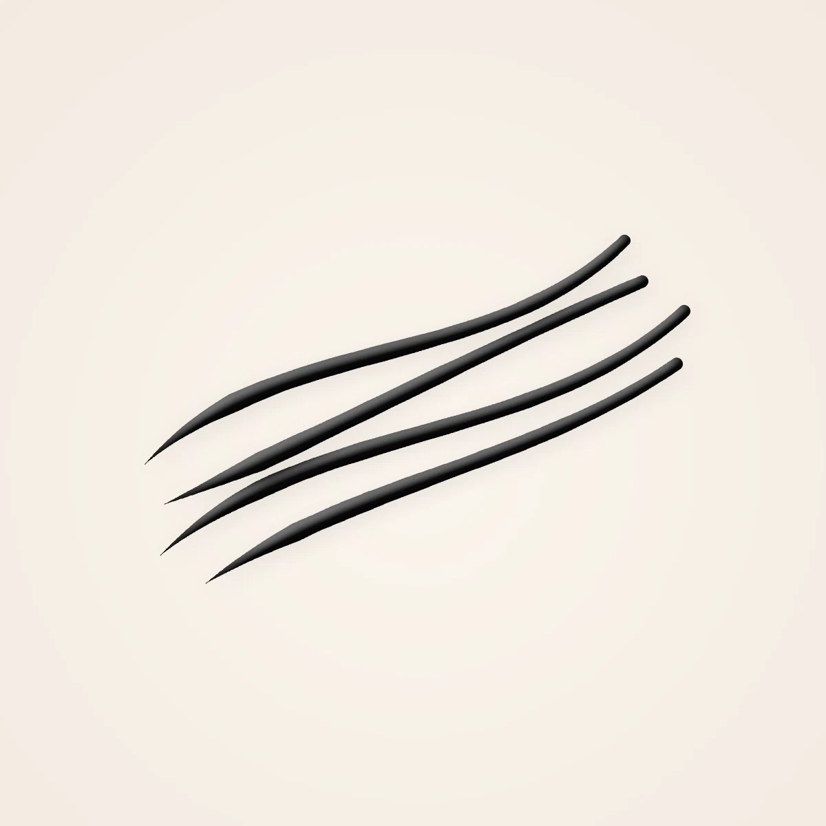 Eyeliner Sable Chaud ultra-fin – Terre d'Ocrelle, aperçu de la teinte Noir intense
