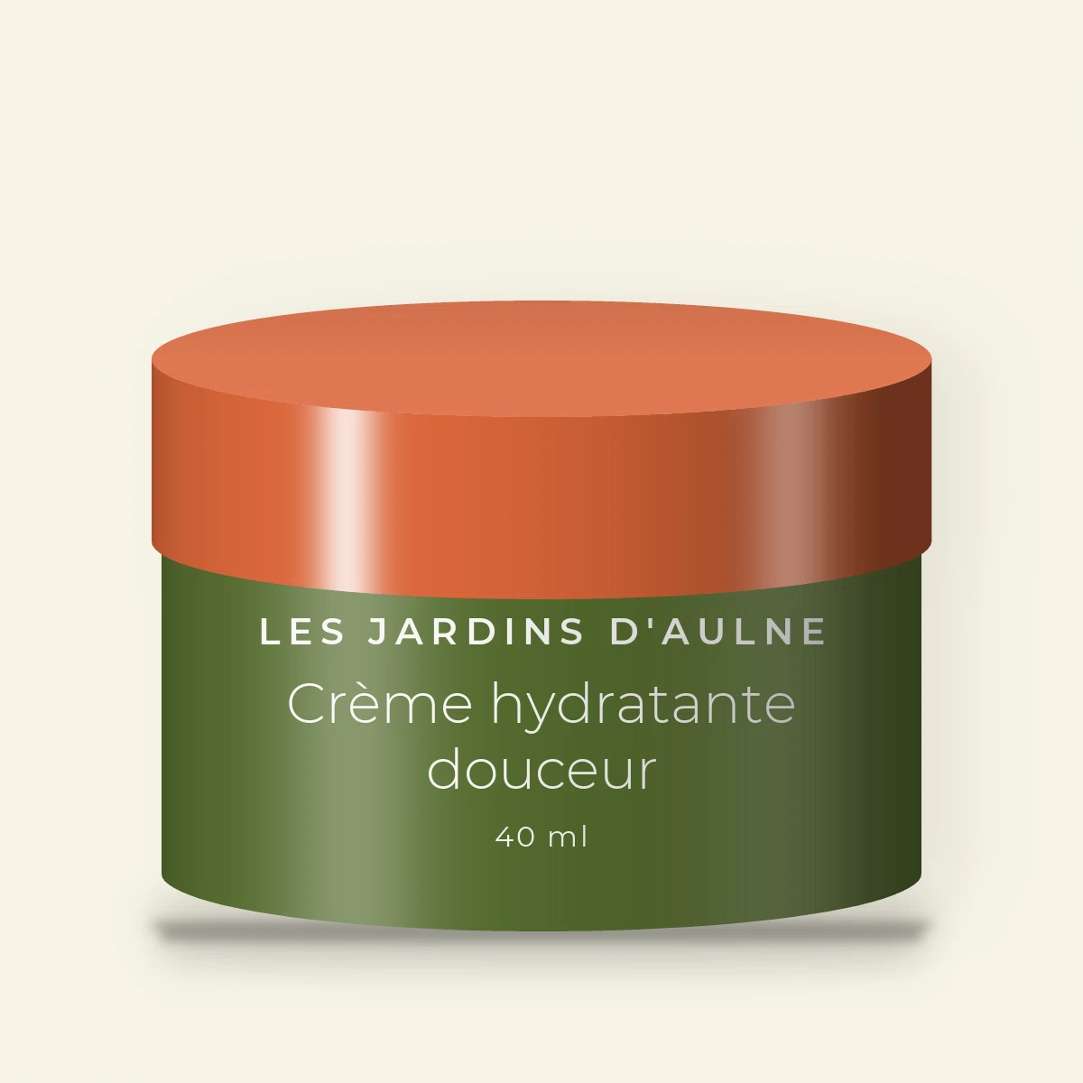 Crème hydratante douceur au complexe de céramides – Les Jardins d'Aulne, pot 40 ml