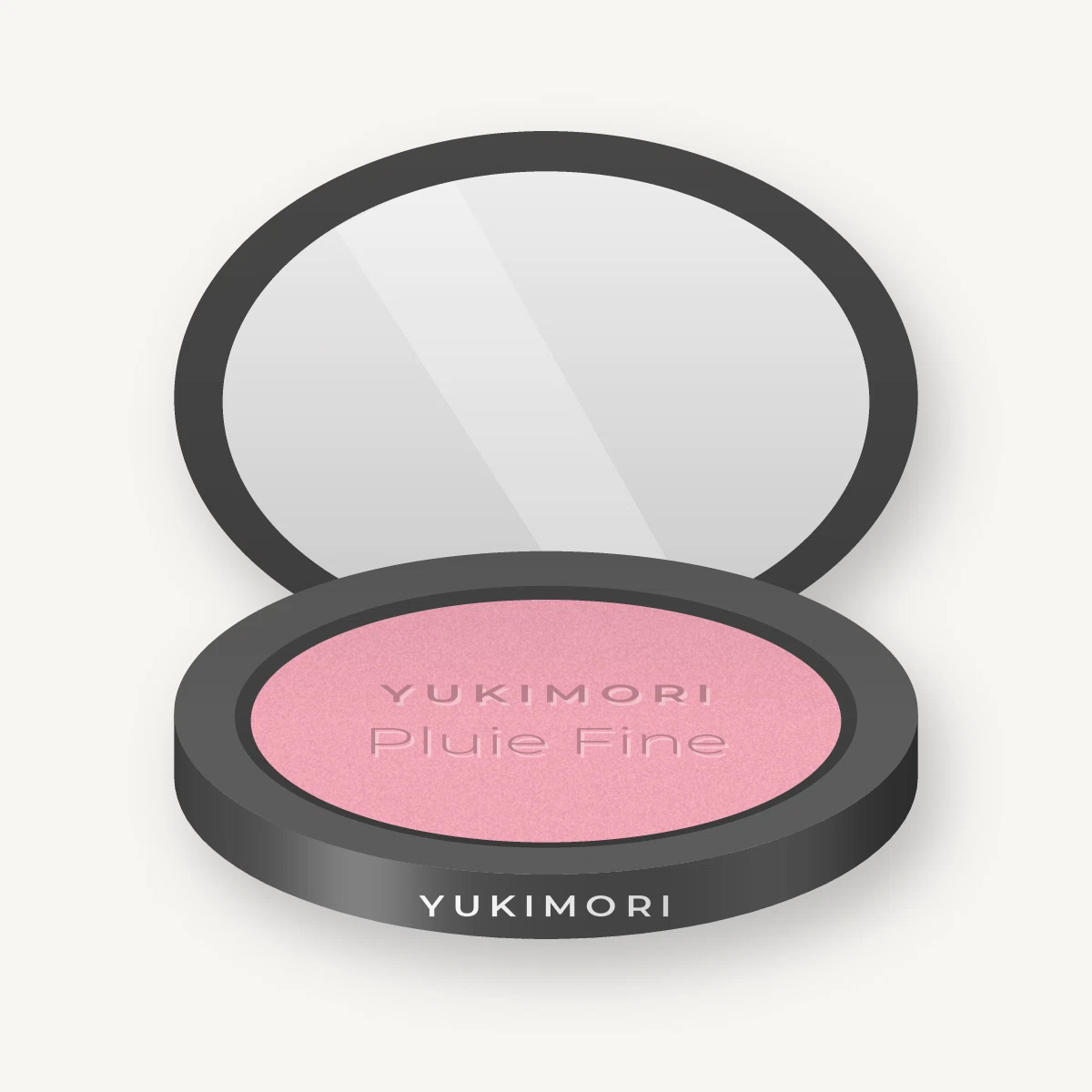 Blush Pluie Fine anti-fatigue – Yukimori, boîtier 6 g, teinte 02 Rose tendre