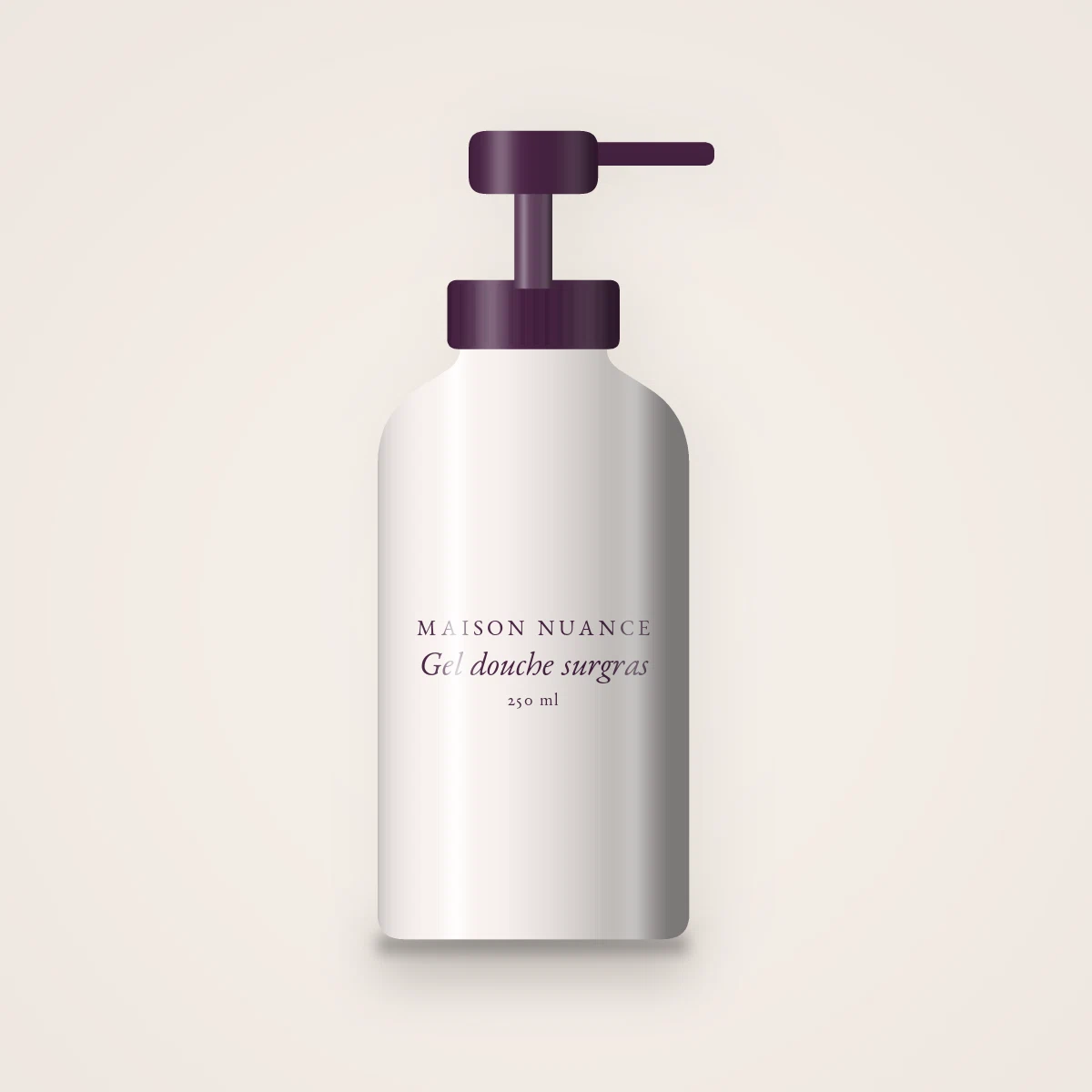 Gel douche et bain surgras au thé vert – Maison Nuance, flacon-pompe 250 ml