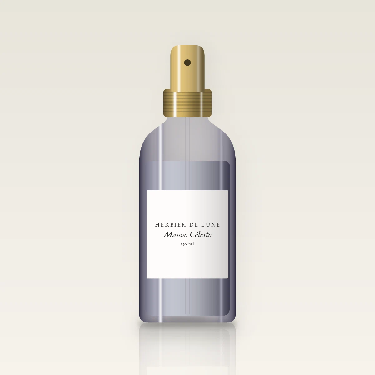 Soin sans rinçage brillance miroir Mauve Céleste – Herbier de Lune, flacon spray 150 ml