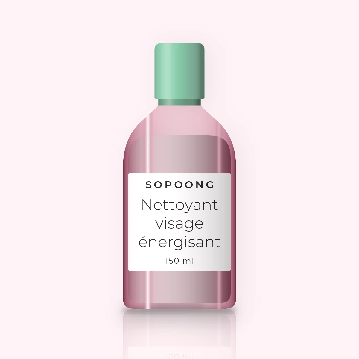Nettoyant visage énergisant à la niacinamide – Sopoong, flacon 150 ml