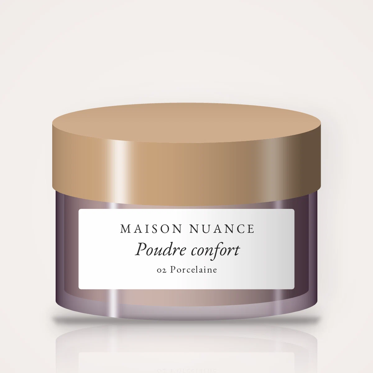 Poudre confort à la niacinamide – Maison Nuance, pot 9 g, teinte 02 Porcelaine