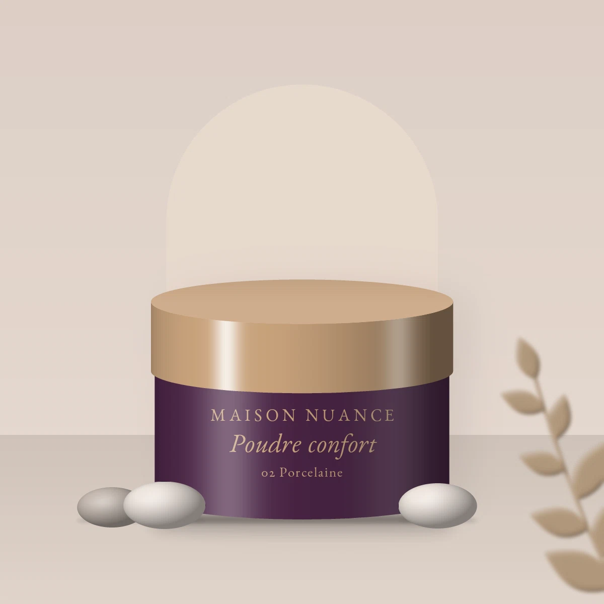 Poudre confort à la niacinamide – Maison Nuance, photo d'ambiance