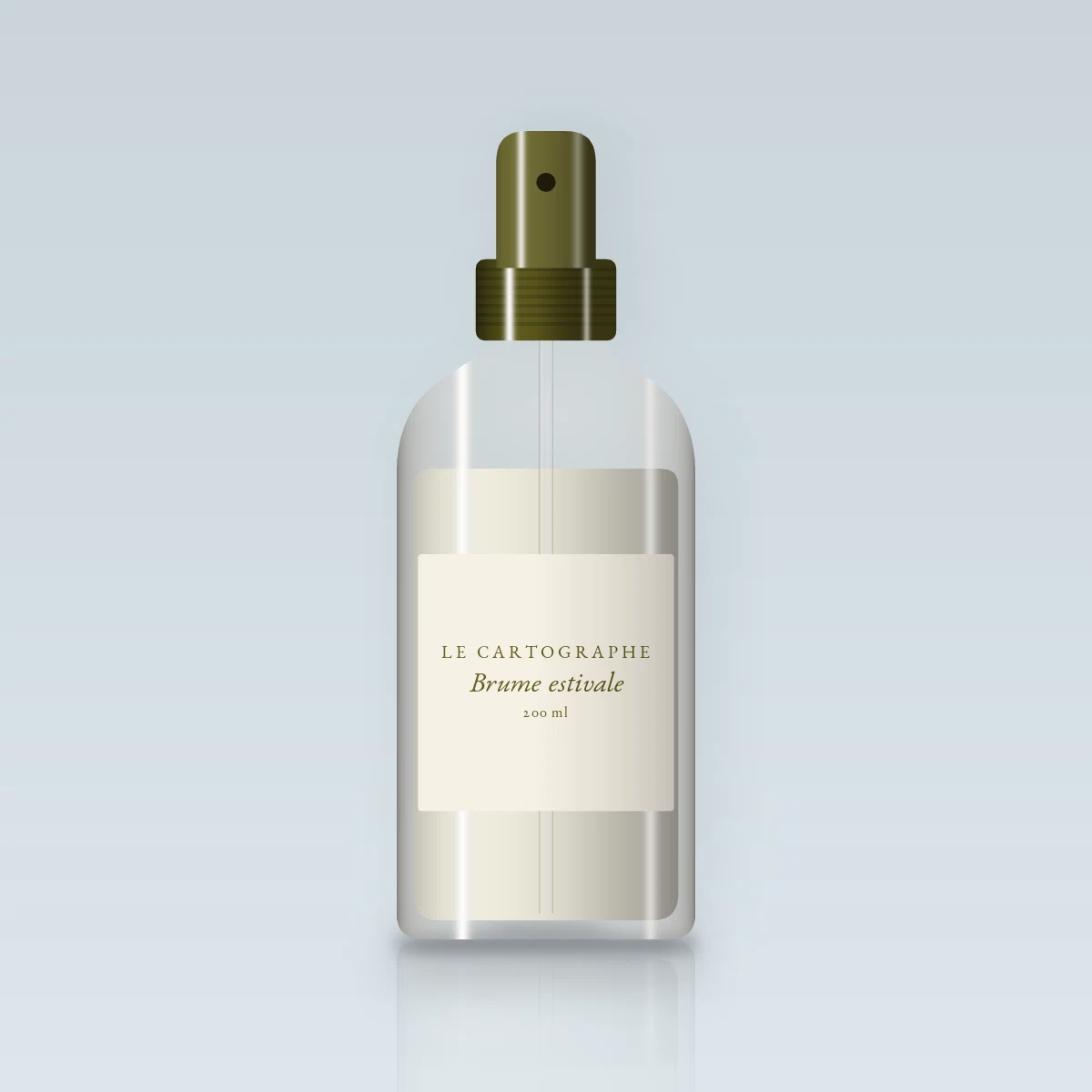Brume parfumée estivale à la noix de coco – Le Cartographe, flacon spray 200 ml
