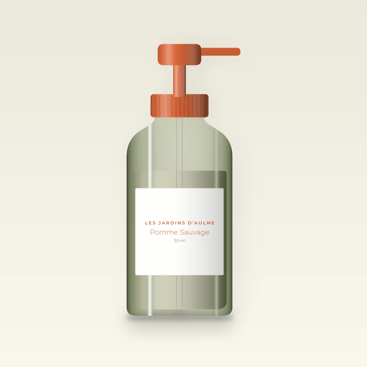 Soin anti-âge de nuit Pomme Sauvage – Les Jardins d'Aulne, flacon-pompe 50 ml