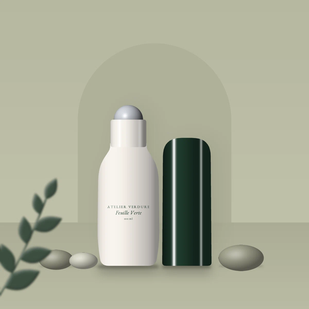 Déodorant Feuille Verte soin efficacité douce – Atelier Verdure, photo d'ambiance