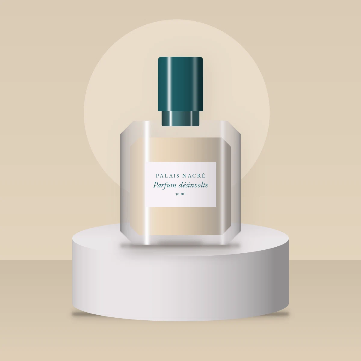 Parfum désinvolte à la vanille pour femme – Palais Nacré, photo d'ambiance