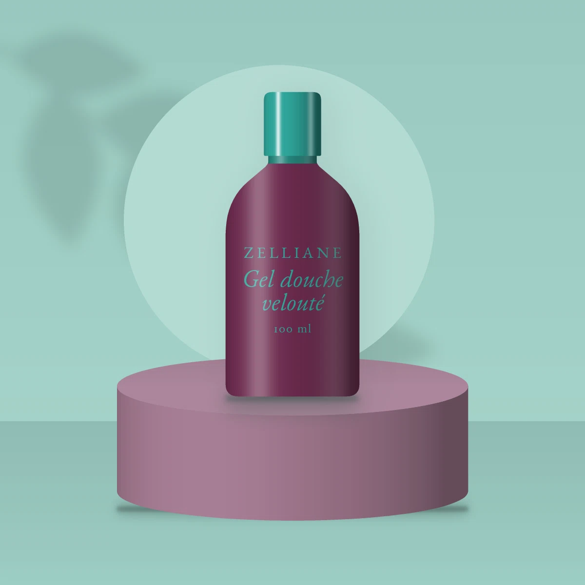 Gel douche velouté à l'huile de camélia – Zelliane, photo d'ambiance