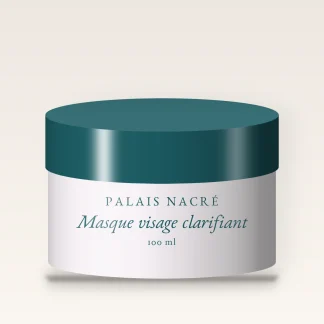 Masque visage clarifiant à l'extrait de papaye – Palais Nacré, pot 100 ml