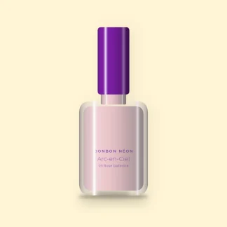 Vernis à ongles Arc-en-Ciel couture – Bonbon Néon, flacon 10 ml, teinte 05 Rose ballerine