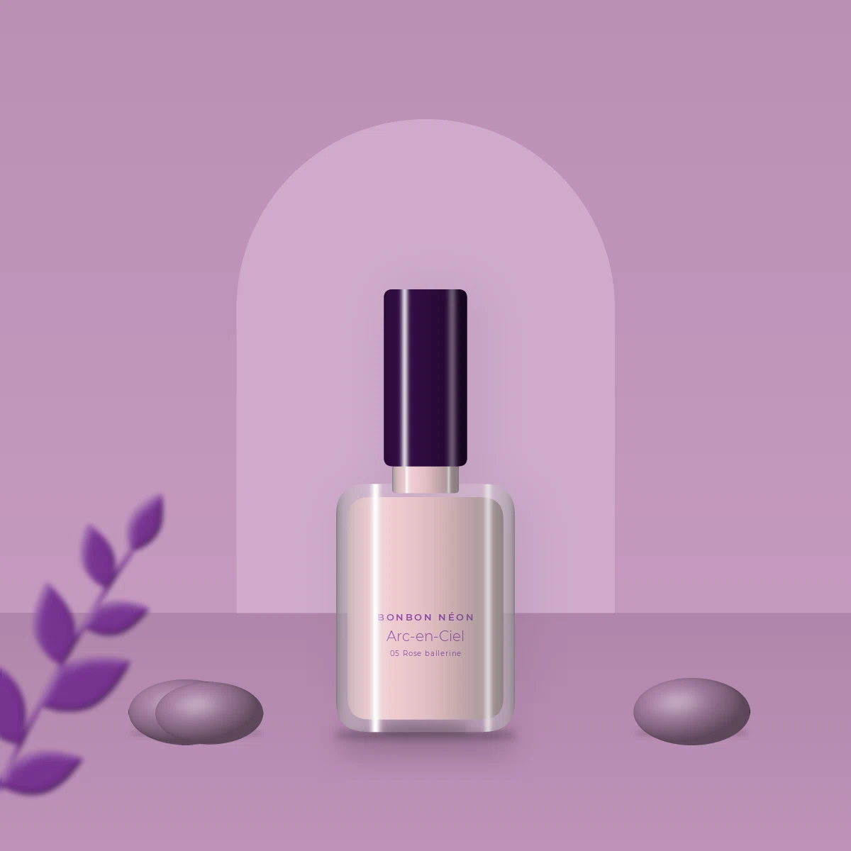 Vernis à ongles Arc-en-Ciel couture – Bonbon Néon, photo d'ambiance