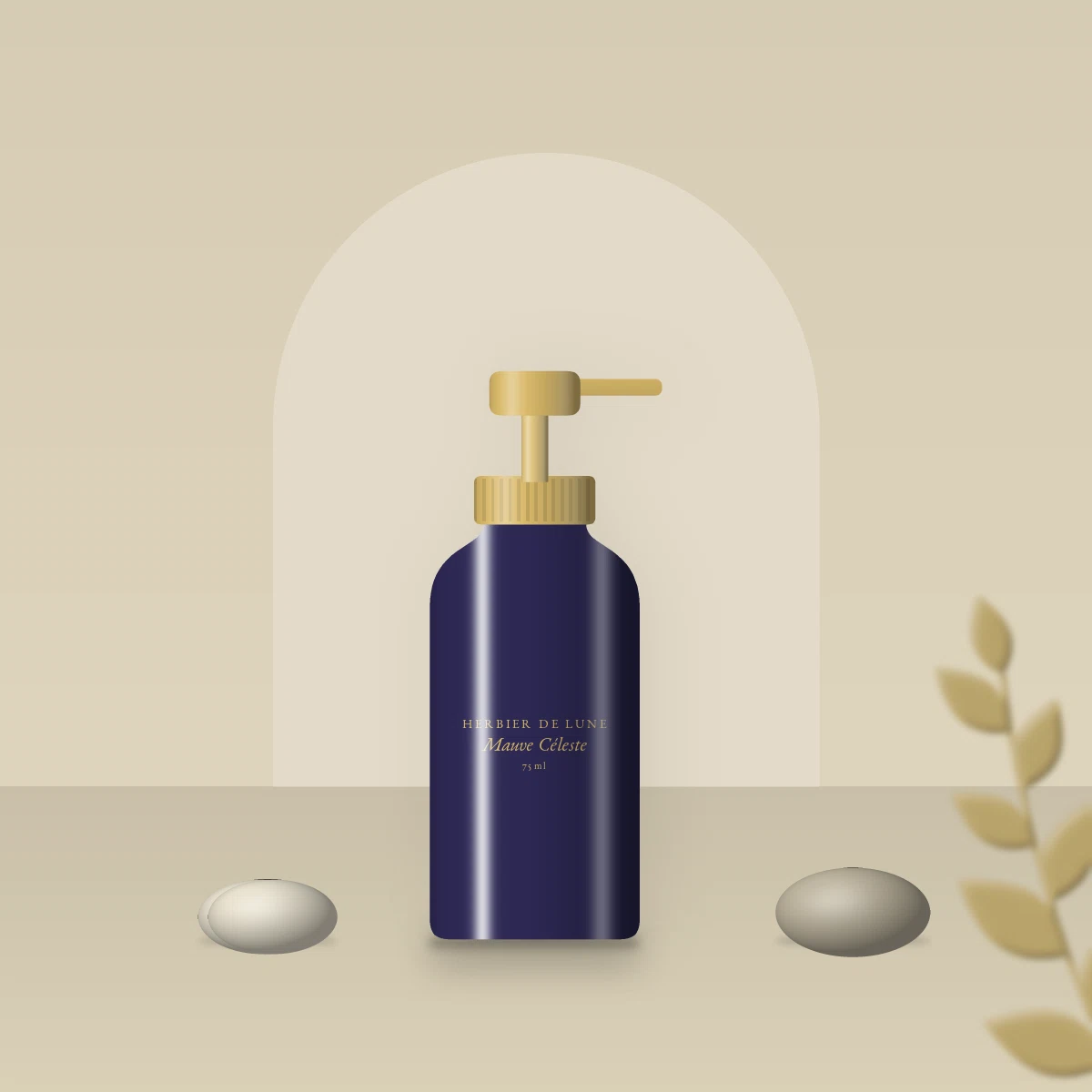 Crème hydratante Mauve Céleste à l'aloe vera – Herbier de Lune, photo d'ambiance