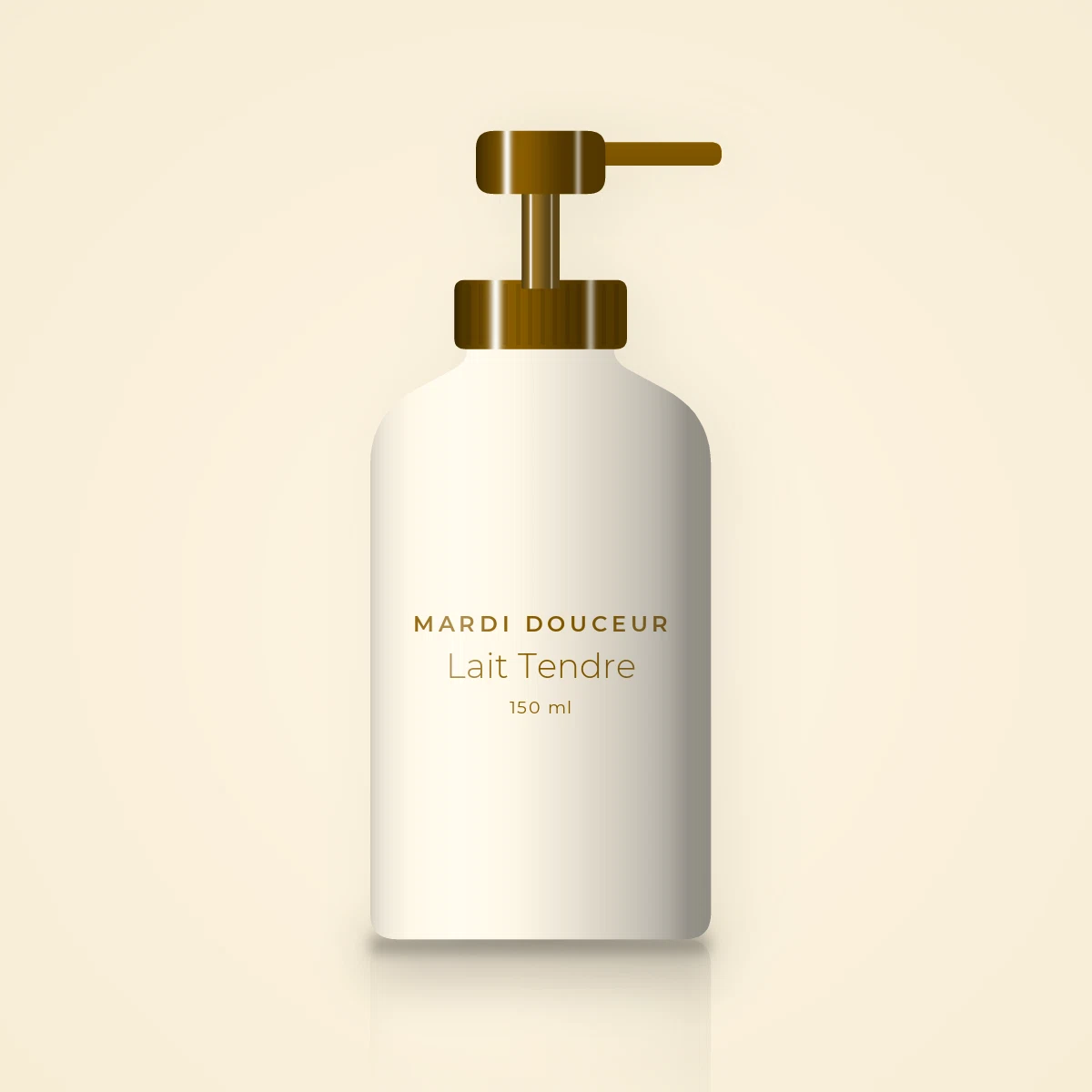 Soin sans rinçage Lait Tendre à l'extrait de thé vert – Mardi Douceur, flacon-pompe 150 ml