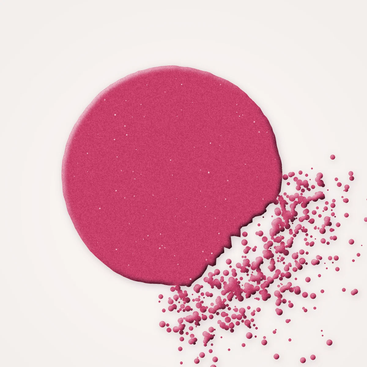 Blush effet vitaminé à l'extrait de rose – Maison Nuance, aperçu de la teinte 07 Framboise