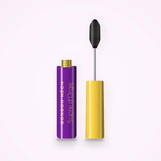 Mascara Sucre d'Orge résistant à l'eau – Bonbon Néon, flacon et brosse 8 ml, teinte Noir