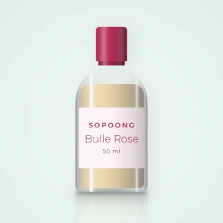Huile corps Bulle Rose éclat – Sopoong, flacon 50 ml