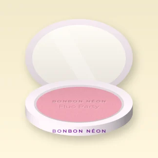 Blush Fluo Party haute pigmentation – Bonbon Néon, boîtier 4 g, teinte 02 Rose tendre