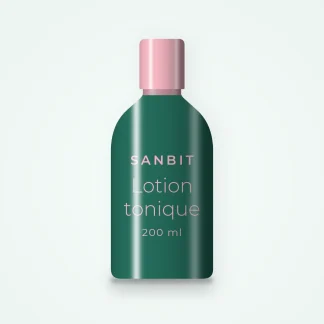 Lotion tonique sébo-régulatrice à l'eau de fleur d'oranger – Sanbit, flacon 200 ml