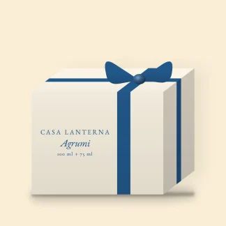 Coffret Agrumi vibrant à la mandarine – Casa Lanterna, 100 ml + 75 ml