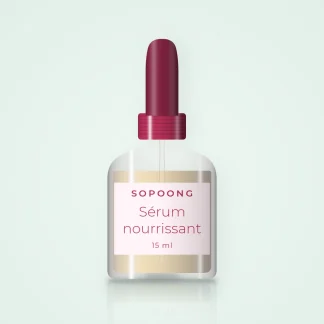 Sérum nourrissant à l'acide glycolique – Sopoong, flacon compte-gouttes 15 ml