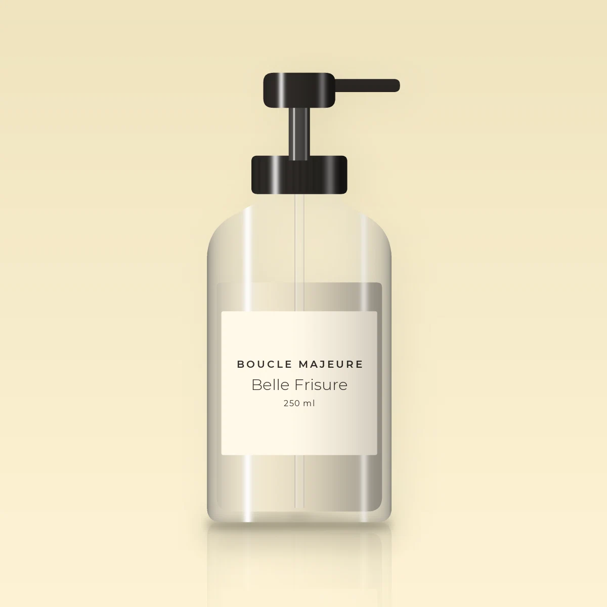 Shampooing Belle Frisure à la caféine – Boucle Majeure, flacon-pompe 250 ml