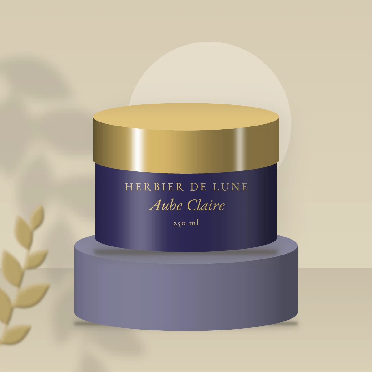 Masque capillaire Aube Claire à l'huile d'avocat – Herbier de Lune, photo d'ambiance