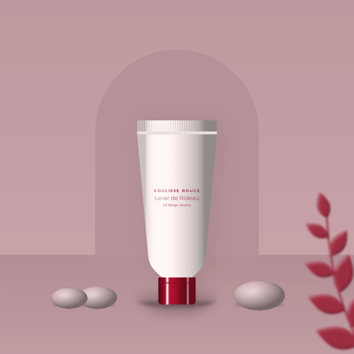 Fond de teint Lever de Rideau aux céramides – Coulisse Rouge, photo d'ambiance