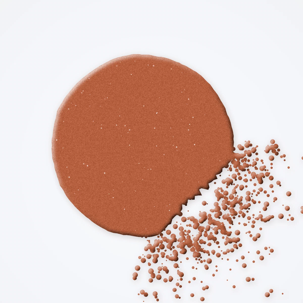 Palette yeux Matin Pressé à l'huile de raisin – Joli Quotidien, aperçu de la teinte Tons terracotta