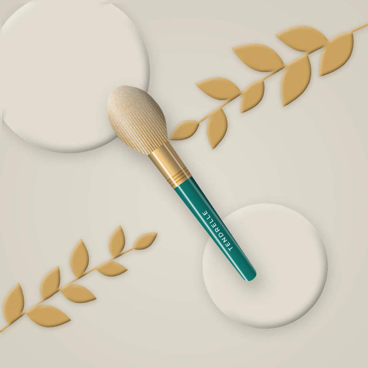 Brosse de finition Grande Douceur en bois de buis – Tendrelle, photo d'ambiance