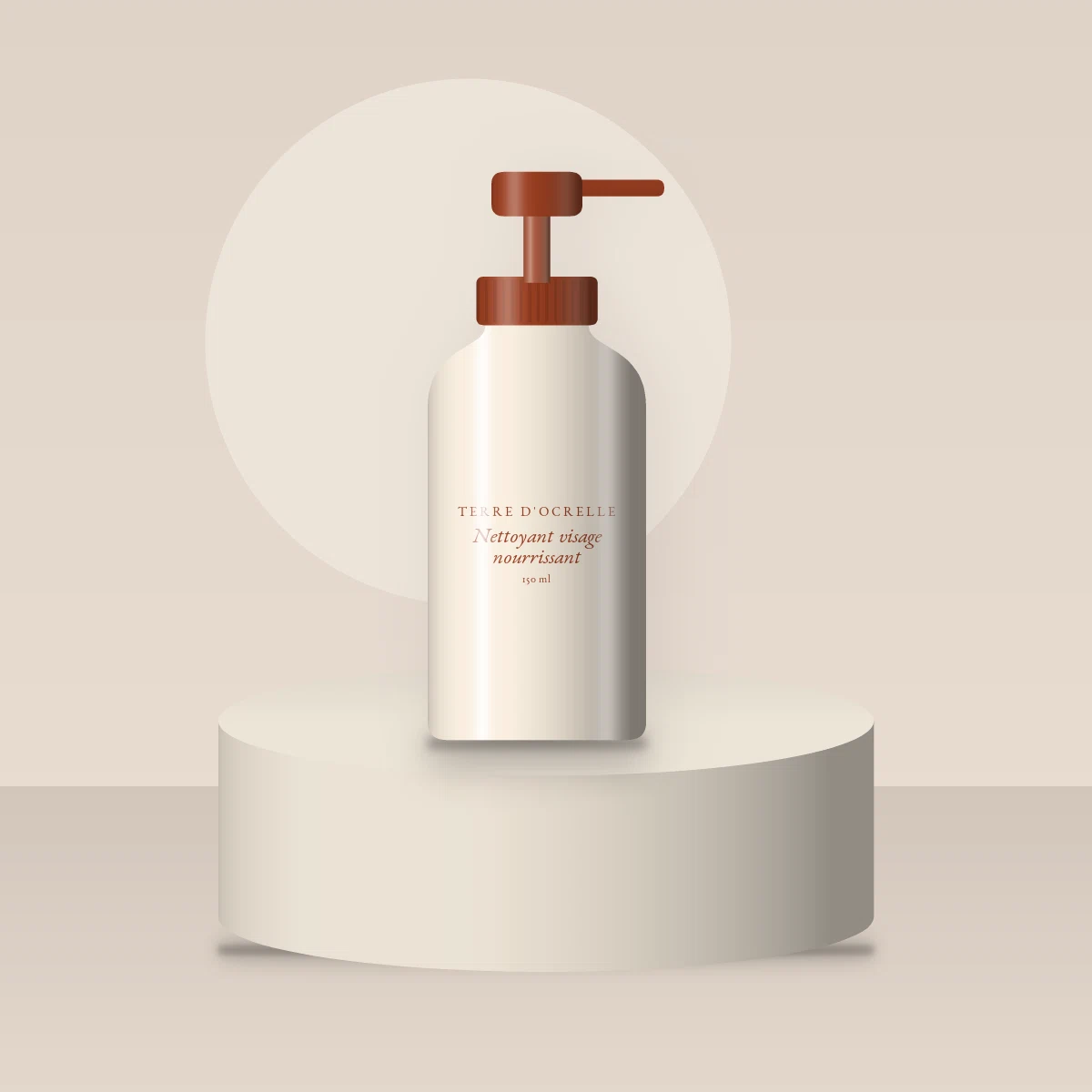 Nettoyant visage nourrissant à l'huile de jojoba – Terre d'Ocrelle, photo d'ambiance