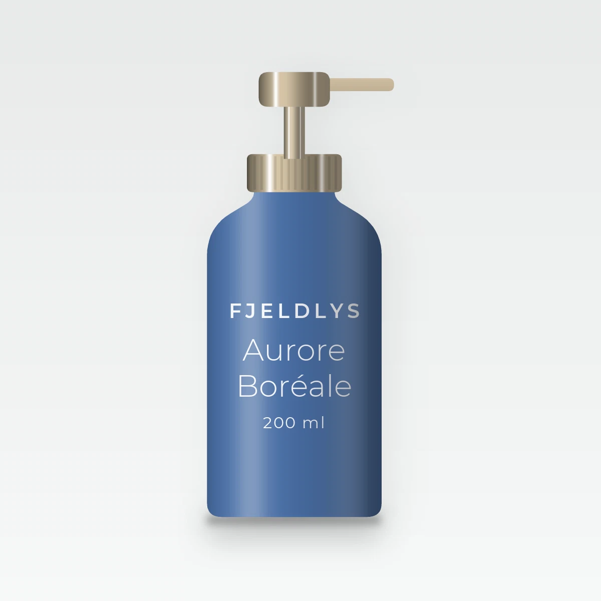 Lait corps Aurore Boréale à l'huile de noisette – Fjeldlys, flacon-pompe 200 ml