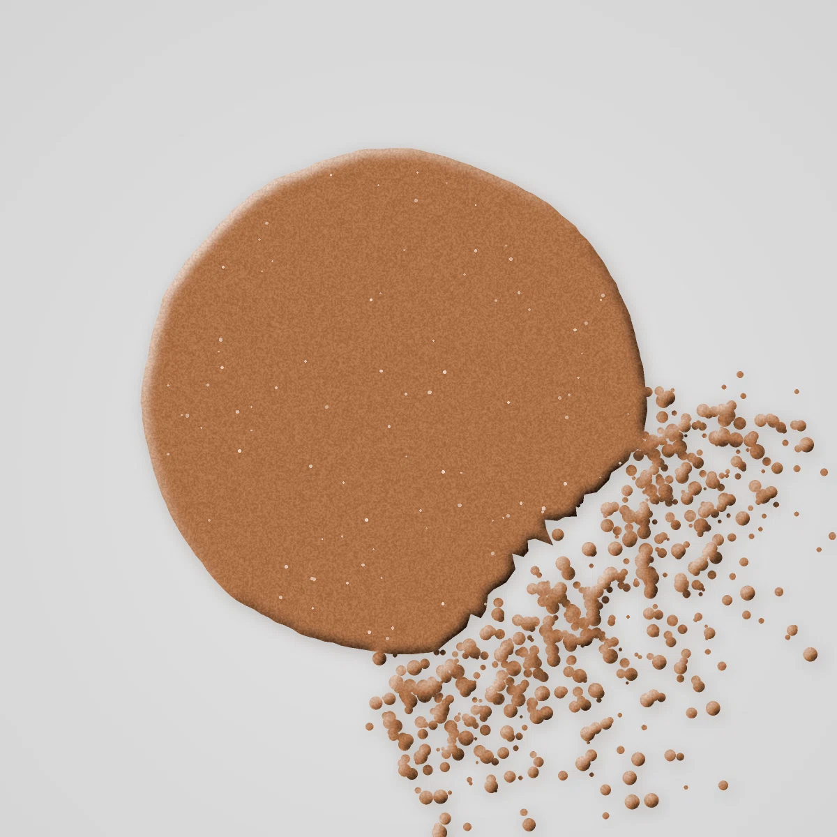 Terre de soleil effet bronzé à la vitamine E – Coulisse Rouge, aperçu de la teinte 06 Ambre