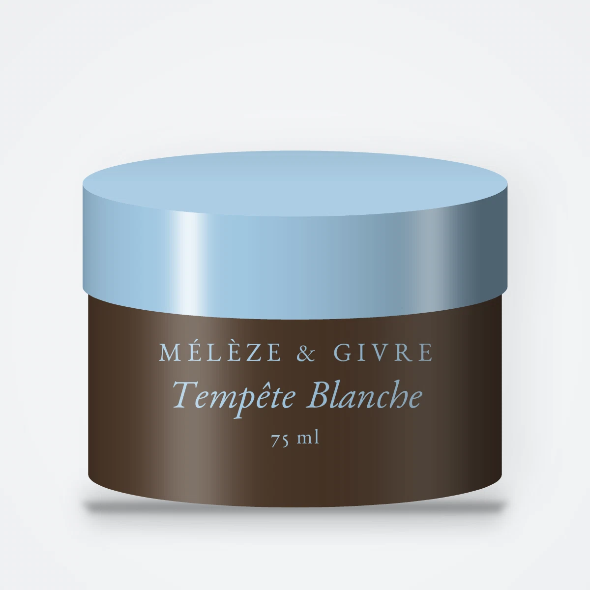 Crème coiffante Tempête Blanche au beurre de cacao – Mélèze & Givre, pot 75 ml