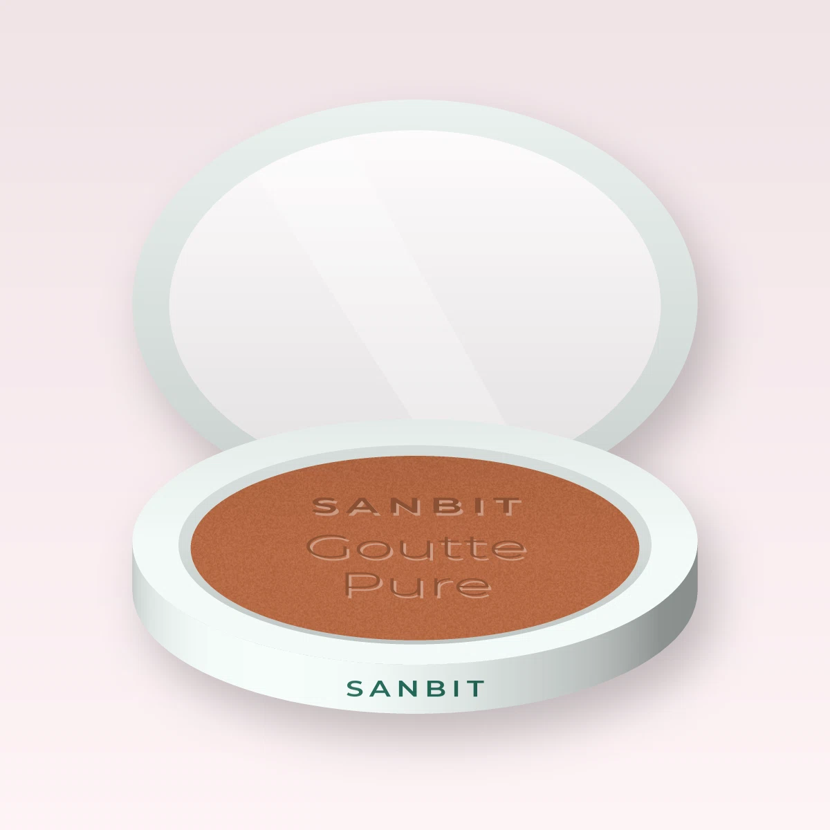 Enlumineur résistant à l'eau Goutte Pure – Sanbit, boîtier 4,5 g, teinte Cuivre