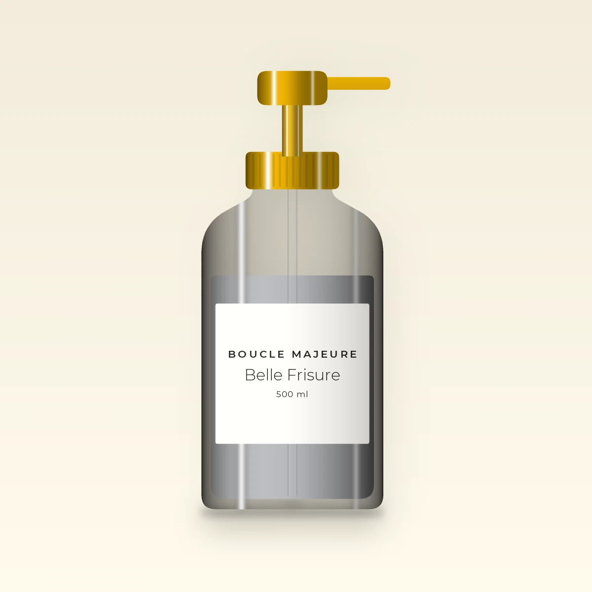 Shampooing Belle Frisure à l'extrait de prêle – Boucle Majeure, flacon-pompe 500 ml