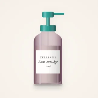 Soin anti-âge rides et fermeté à l'huile d'argan – Zelliane, flacon-pompe 30 ml