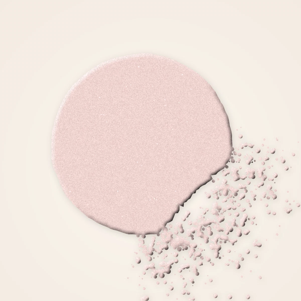 Enlumineur effet rosée Falaise Blanche – Terre d'Ocrelle, aperçu de la teinte Nacre rosée