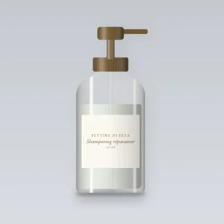 Shampooing réparateur à l'huile de camélia – Pettine di Seta, flacon-pompe 500 ml