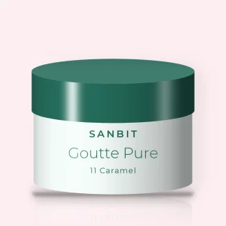 Poudre effet seconde peau Goutte Pure – Sanbit, pot 20 g, teinte 11 Caramel