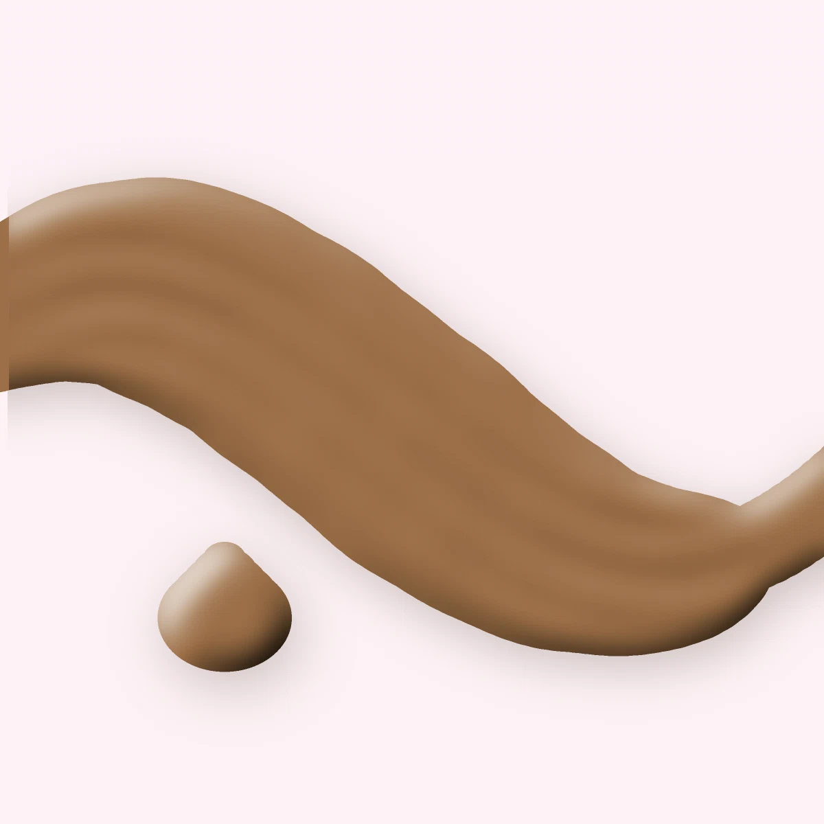 Poudre effet seconde peau Goutte Pure – Sanbit, aperçu de la teinte 12 Noisette