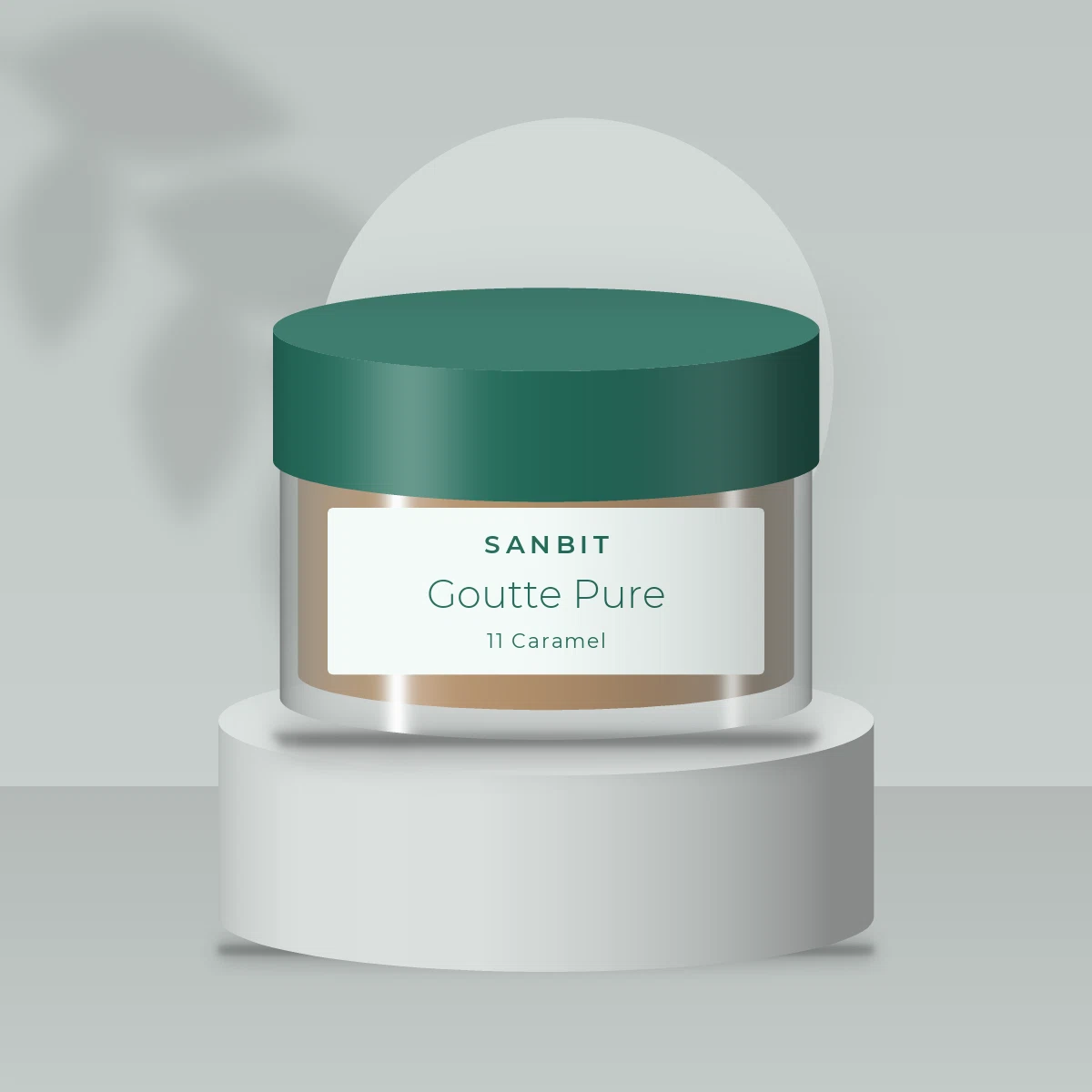 Poudre effet seconde peau Goutte Pure – Sanbit, photo d'ambiance