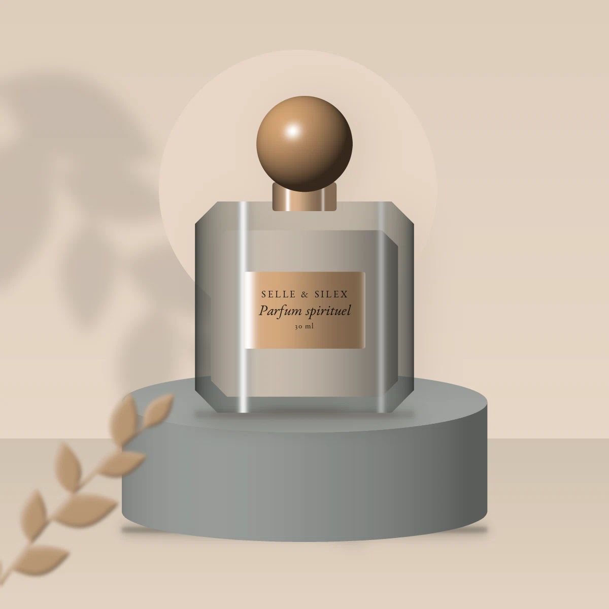 Parfum mixte spirituel au géranium rosat – Selle & Silex, photo d'ambiance